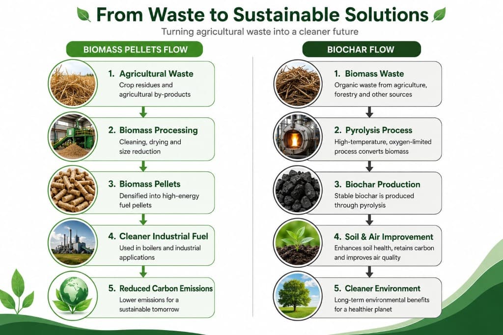 From Waste to Sustainable Solutions Flowchart