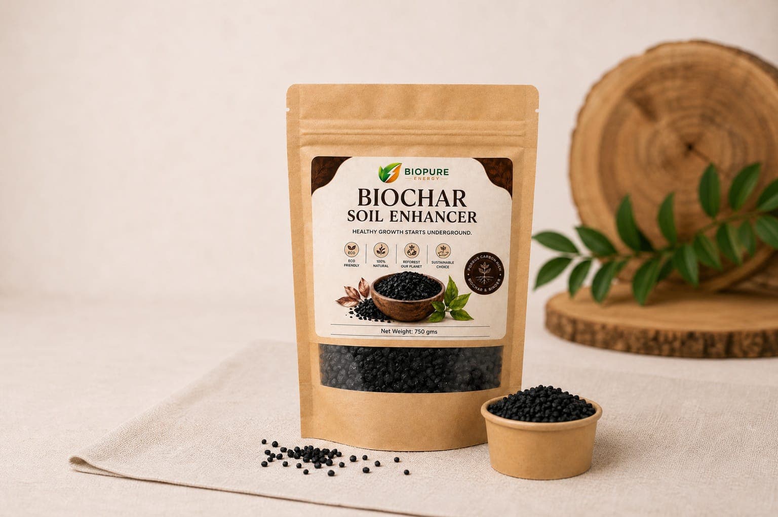 Saturated Biochar